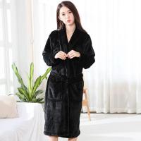 Pareja de pijamas gruesos de gran tamaño para otoño e invierno, albornoz de terciopelo Coral para hombre, Sra. Ropa de hogar cómoda y transpirable acolchada - details 16