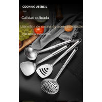 Utensilios de cocina, 4 utensilios de cocina, utensilios de cocina de acero inoxidable, pala de cocina - details 0