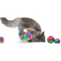 FineInno 4 PCS Bolas de Perro iluminadas con forma de bola elástica que brillan en la oscuridad, juguetes interactivos para mascotas para cachorros, gatos, perros (4 bolas grandes y lisas) - details 0