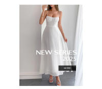 Vestido largo informal de vacaciones ajustado para mujer Primavera Verano - details 4