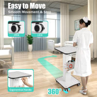 Carro rodante para mesa de salón de belleza, soporte de ruedas, organizador de Spa, uso doméstico, carga máxima de 40Kg - details 2
