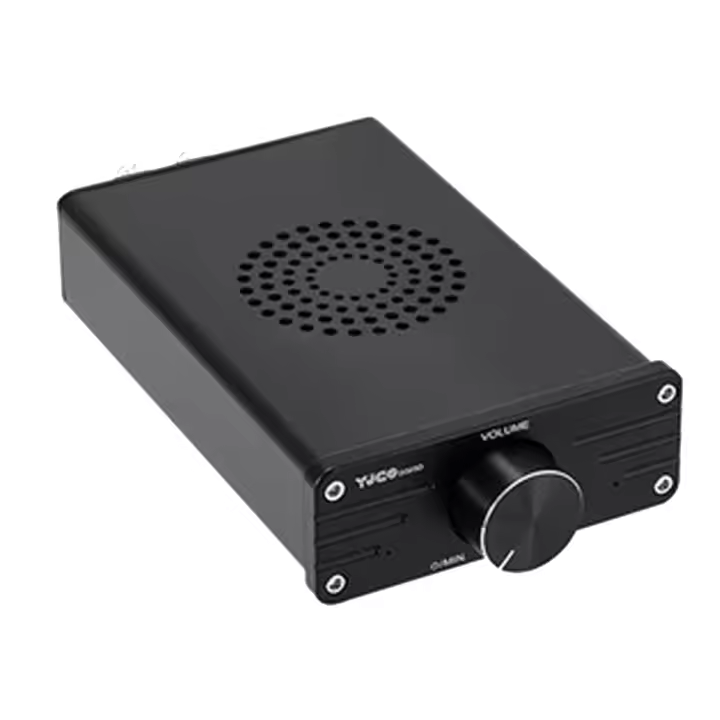 YJCO D325D TPA3255 Mini amplificador de Audio Digital para PC de escritorio de doble canal, sistema estéreo de Audio para el hogar, negro - 1