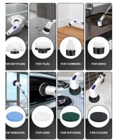 Cepillo de Limpieza Eléctrico Sin Cable 10-en-1 Limpiador de Cocina y Baño Rotativo - details 0