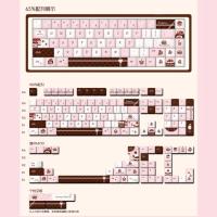 Teclas PIWIJOY Temáticas Choco Cake, 146 Teclas Rosa, Perfil Cherry, PBT Duradero. Con diseños artísticos, compatibles con teclados mecánicos, ideal como regalo para amantes de la personalización. - details 0