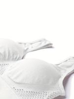 Sujetador deportivo con almohadillas incorporadas, transpirable, alta elasticidad, sin aros, perfecto para yoga, fitness, correr - details 25
