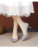 Tacones altos de verano para mujer 2025, nuevos, puntiagudos, cómodos, tacón delgado, temperamento, cuero suave, cómodos, versátiles, boca poco profunda, solo zapatos para mujer. - details 8