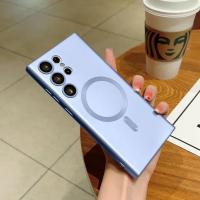 Funda de silicona suave de lujo con carga inalámbrica para Samsung Galaxy S22, S21, S23, S24, S25 Ultra Plus Fe, cubierta mate a prueba de golpes - details 4
