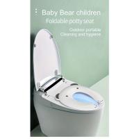 Asiento De Inodoro Plegable Para Viajes Con Diseño De Oso Para Niños Asiento De Entrenamiento Toilette Con Almohadilla Antideslizante Y Material PP - details 4