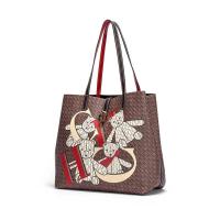 Mochila de Viaje Retro Clásica Leten Patrón de Oso de Dibujos Animados Gran Capacidad - details 2