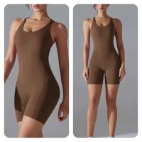 Miml - Conjunto de yoga de una pieza para mujer, body deportivo sin espalda, sujetador de glúteos mejorado, mono corto para gimnasio y fiesta - details 10