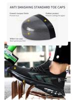 Botas de trabajo deportivas para hombre, zapatos de seguridad a prueba de perforaciones, con punta de acero, protectores de seguridad indestructibles - details 4