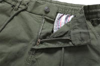 Pantalones Cargo de Algodón 100% para Hombres Cintura Elástica, Múltiples Bolsillos, Estilo Casual Militar - details 13