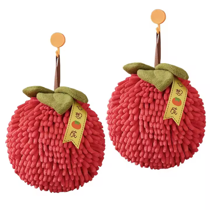 Paño de limpieza de secado rápido absorbente multifuncional para el hogar, toalla de mano colgante, suministros de cocina, Bola de mano, 1 - 1