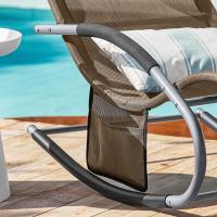 jardín Mecedora con reposapiés Tumbona ergonómica Negro OGS28-SCHx2 ES - details 61