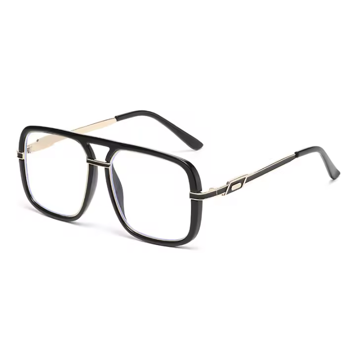Gafas de sol para mujer, gafas lisas decorativas de doble haz, gafas de sol turísticas antiultravioleta - 1