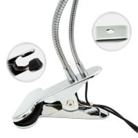 Lámpara de mesa con Clip 2 en 1, luz de escritorio blanca fría ajustable por USB, creativa, para tatuaje de cejas, arte de uñas, belleza, maquillaje y Pesca - details 10