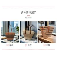 Bolso de paja para mujer nuevo bolso de hombro de gran capacidad para vacaciones al aire libre en la playa junto al mar - details 2
