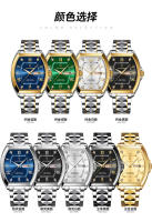 Reloj suizo nuevo para hombre, reloj de cuarzo con forma de barril de vino luminoso a prueba de agua. - details 11