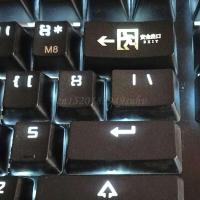 Safe Exit R1 2U Backspace Shine Through Keycaps ABS grabado retroiluminado Keycap para teclado nical - details 4