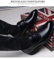 Primavera y otoño vestido de negocios informal británico zapatos de cuero zapatos de hombre aumento de altura interior zapatos individuales - details 3