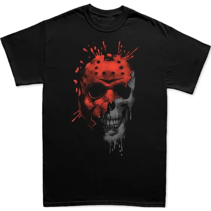 Mascarilla de Halloween de Jason Friday 13 para hombre, camiseta gráfica de Horror, Jason Merchandise - 1