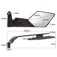 Alas Stealth para Moto Espejos Ajustables que Giran para B Pulsar NS200 NS160 2012-2023 2024 - details 2
