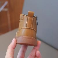 Botas de moda para niños y niñas, zapatos de cuero elegantes, versátiles, antideslizantes, suaves y cómodos, estilo coreano, invierno, 2024 - details 6