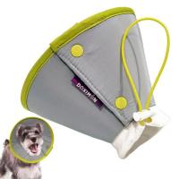 Collar de cono de gato ajustable, ligero, antimordedura, isabelino, resistente al agua, fácil de comer y beber - details 0