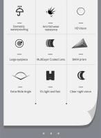 Binoculares de visión nocturna de bajo nivel, luz HD de alta potencia, prismáticos portátiles de viaje - details 1