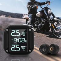 Monitor de energía Solar TPMS para motocicleta, sistema de alarma con Sensor de temperatura y control de presión de neumáticos en tiempo Real - details 4