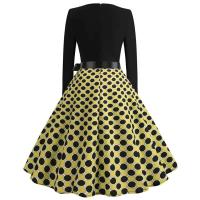 Vestido de fiesta elegante con estampado de notas musicales, vestidos Midi informales Retro Vintage para primavera y otoño - details 17