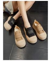 Cuero pan zapatos de las mujeres de la primavera nuevos zapatos retro de velcro de la junta plataforma casual zapatos blancos zapatos versátiles - details 0