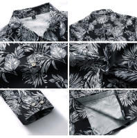 Camisas Casuales para Hombres Impresión de Moda, Elástica, Sin Hierro, Talla Grande - details 18