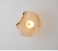 LEFANGXING Lámpara de Pared OVNI de Vidrio Irregular Diseñada Moderna 25CM Decoración de Dormitorio Ronda para Entrada de Pared - details 12