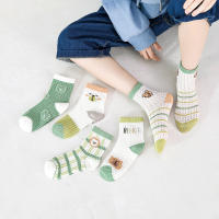 Calcetines de algodón de malla transpirables, absorbentes del sudor y desodorantes para niños, 5 pares - details 1