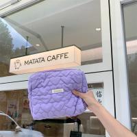 Nueva Bolso De Maquillaje Para Mujer En Nylon Gran Capacidad Con Cierre De Cremallera Estilo Fashion Patrón Sólido Color Floral - details 22