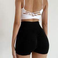 Pantalones cortos de yoga para mujer, mallas deportivas de cintura alta para fitness, correr, pantalones elásticos, ropa deportiva informal - details 2