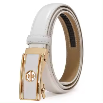 Cinturón de lujo para mujer, correa de cuero genuino Real de alta calidad, hebilla automática, marca de diseñador famoso, Pasek Damski Riem - 1