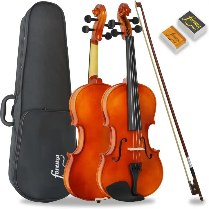 4/4 Atuendo De Violín De Tamaño Completo Para Principiante Con Estuche Dura Ligera, Arco De Madera, Colofonia, Cuerdas De Núcleo De Acero - 1