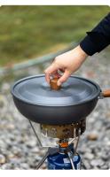 Olla de Picnic portátil de madera maciza de aleación de aluminio para exteriores, sartén para el hogar con mango desmontable - details 8