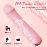 Vibradores de consolador telescópicos 10 modos Vibrador de silicona suave para las mujeres G Punto Peñón Vagina Estimulador de clítoris Empujando enchufe Masturbador anal Juguetes sexuales para adultos - details 6