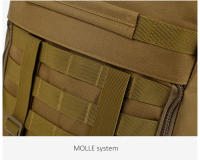 Mochila táctica militar para exteriores para hombre, bolsa de Camping, montañismo, senderismo, viaje, Molle 3P, 60L, 50L - details 19