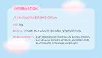 Crema Facial de Sakura de 60g Esencia Refrescante de Cerezo para Hidratación y Suavizante - details 1