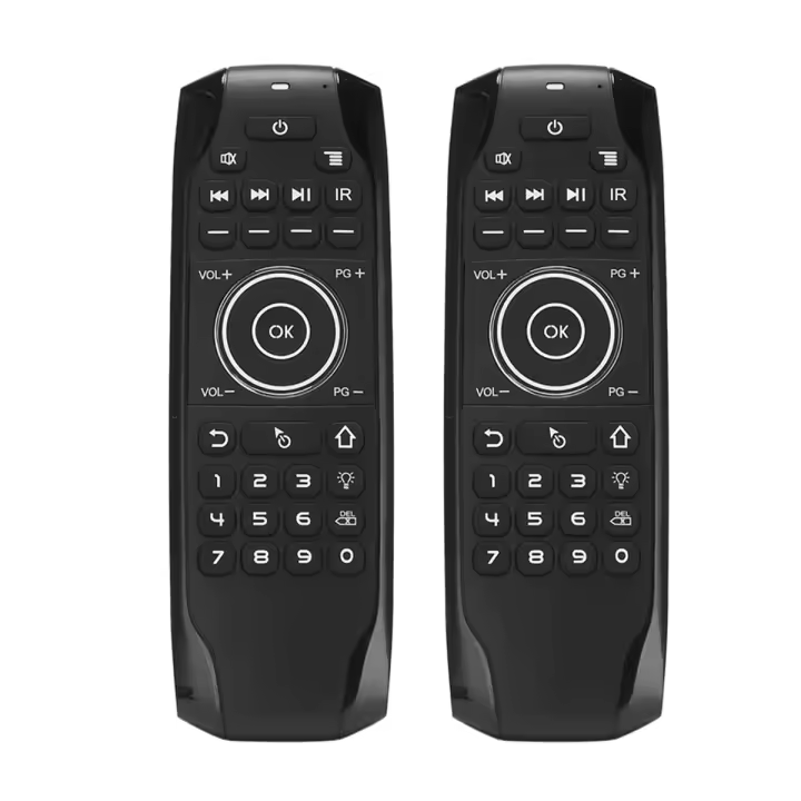 Miniteclado G7BTS con Bluetooth 5,0, giroscopio retroiluminado, aprendizaje IR, Air Mouse, Control remoto para Smart TV Box y portátil, 2 uds. - 1