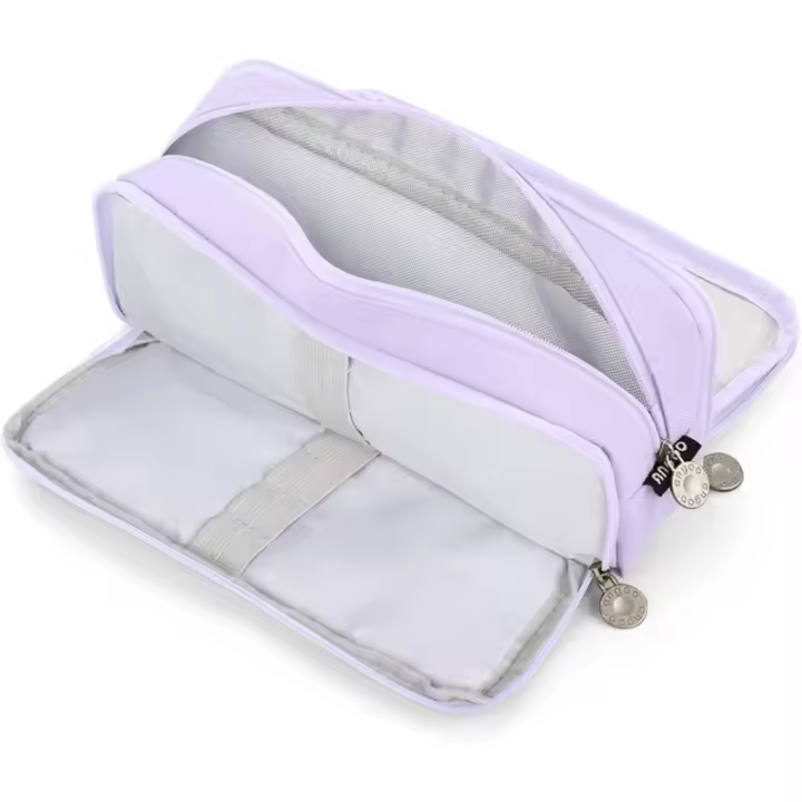 Estuche Escolar Con 3 Compartimentos, Estuche Escolar De gran Capacidad, Estuche De lápices Organizador Para Maquillaje - 1