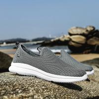 Zapatos Informales de Verano para Hombre 2025 Zapatos Deportivos Antideslizantes Transpirables de Malla Mocasines sin Cordones Talla 35-46 - details 12