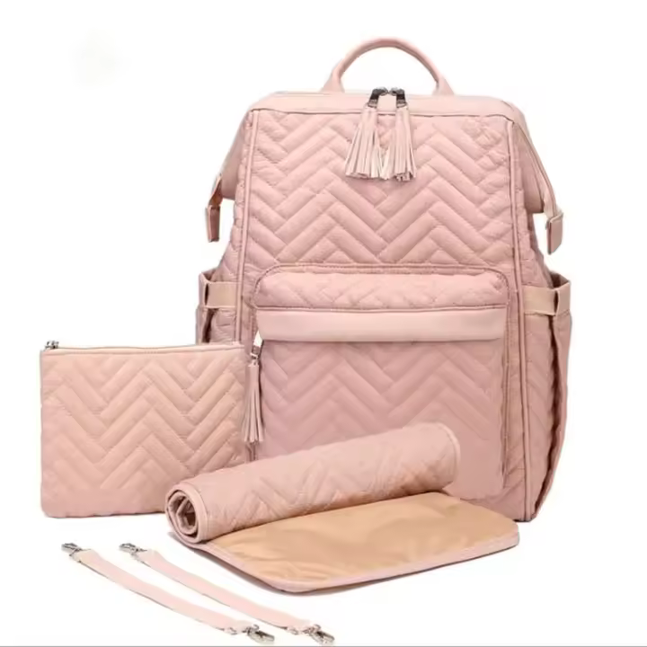 5 unids/set momia maternidad pañal grande mochila de viaje enfermería para el cuidado bolso de moda de las mujeres - 1