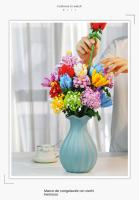 Bloques de construcción flor inmortal tulipanes madre navidad día de san valentín día de la mujer regalos para damas - details 2