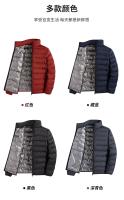 Chaqueta de plumón de grafeno para hombre, abrigo plisado a prueba de viento, cuello levantado, clásico, cálido, invierno - details 2