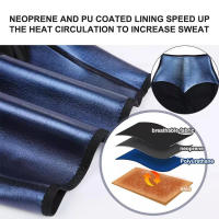 Pantalones cortos de sauna para mujer que queman grasa en el abdomen y la cintura Neopreno PU - details 5